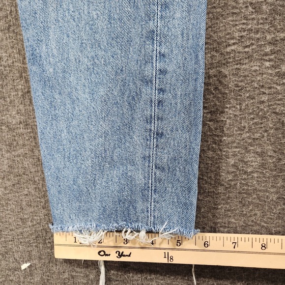 Grlfrnd‎ Womens 'Karolina' Slim Straight High Rise Distressed Jeans Blue Size 26 - Picture 13 of 14